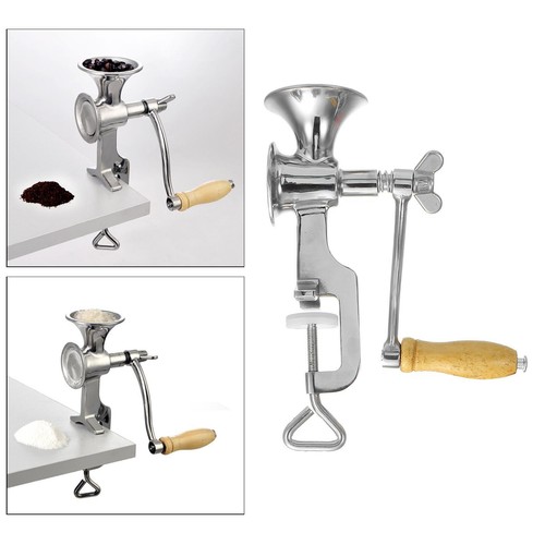 Hand crank grain mill - hand,