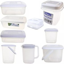 Clear Plastic White Lid