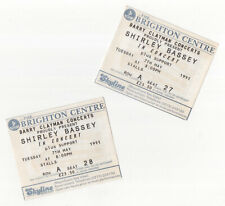 SHIRLEY BASSEY - THE BRIGHTON CENTRE 1991 - 2 USED FRONT ROW TICKETS