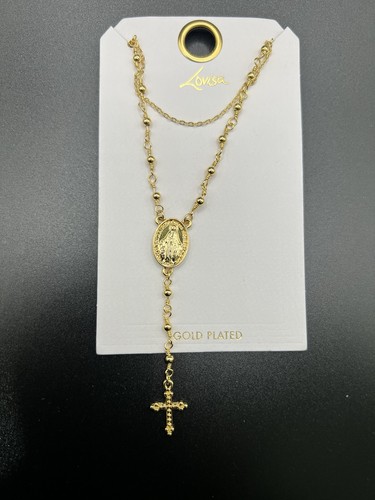 Lovisa gold plated rosary - lovisa,
