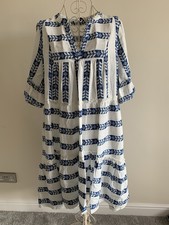 F&F Women's Cotton Dress Size 16 - Lovely Cotton Embroidered Design