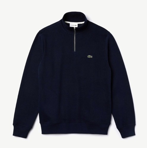 Lacoste mens zip - zip, neck