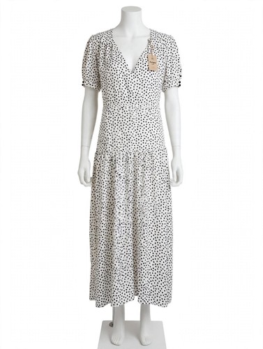 Topshop white black polka dot - white/black,