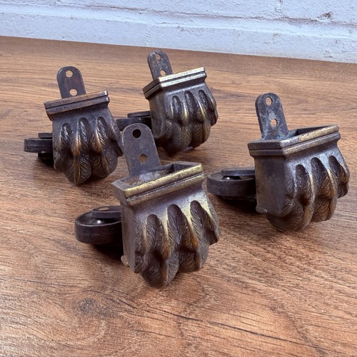 Set vintage brass - of, lion