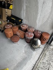 Chimney Pot Insert Bonnet Top Terracotta Gas Vent Cowl. 