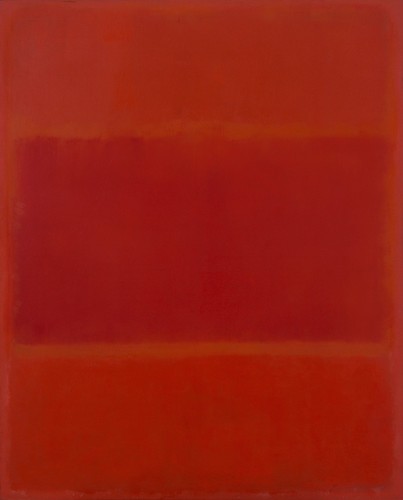 Mark rothko red and - orange, art
