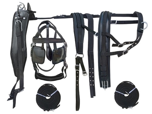 Horse driving harness - horse, nylon