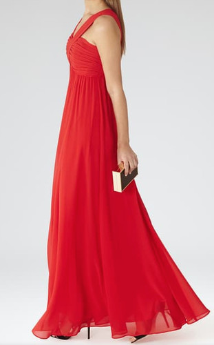 Reiss red miriana cross - red, cross-front