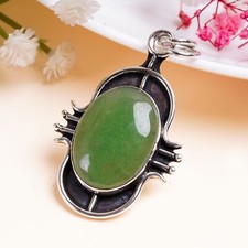 Green Jade Gemstone 925
