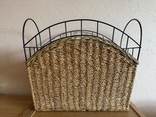 Vintage Metal And Wicker Woven
