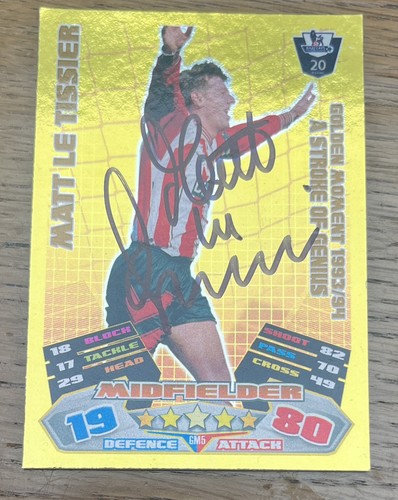 Matt tissier signed golden - matt, le