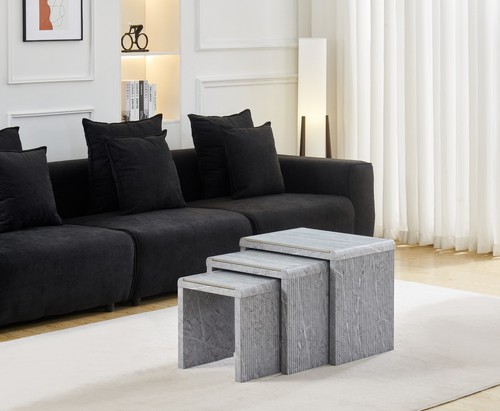 Nest tables grey - tables, marble