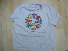 PRIMARK KEITH HARING T-SHIRT SIZE 2XL BNWOT GREY MENS WOMENS UNISEX