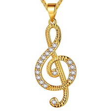 Women's Musical Note Necklace