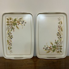 Melamine Serving Trays x2 Vintage St Michael Marks & Spencer ‘Harvest’ 16 x 11½”
