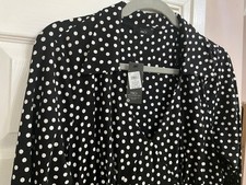 Ladies Black Spotty Dress