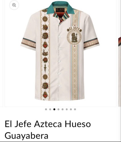 Jefe azteca guayabera men s - azteca,