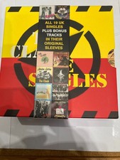 The Clash THE SINGLES 19 cd and booklet Box Set #38701 opened but un played