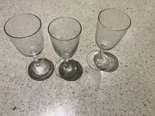 3x Vintage Edwardian Etched