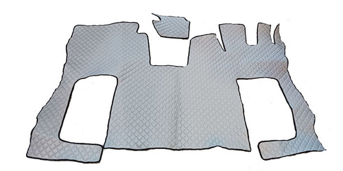 Grey eco leather floor mats - eco,
