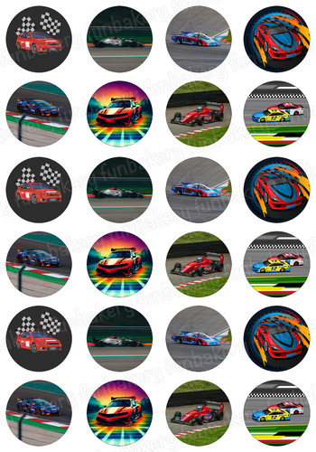 Car racing cake topper - racing,