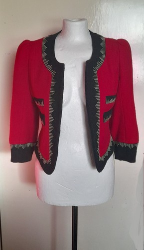 Red black bolero style - bolero,
