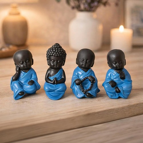Charming set resin buddha - of,