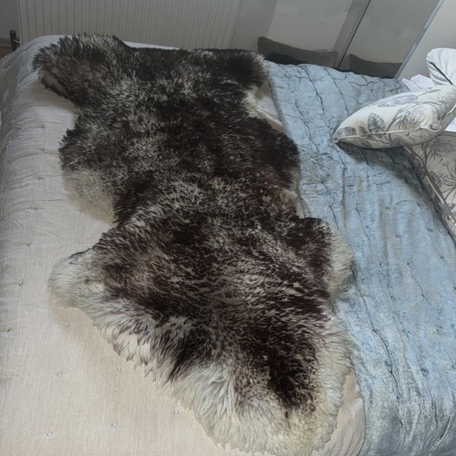 Mouflon sheepskin rug natural - rug,