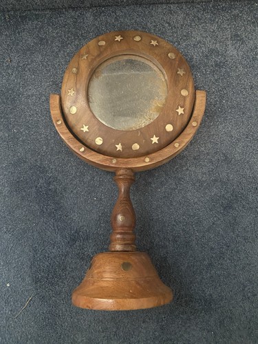 Vintage wooden vanity - vintage, mirror
