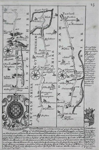 Old antique coach road map - old,