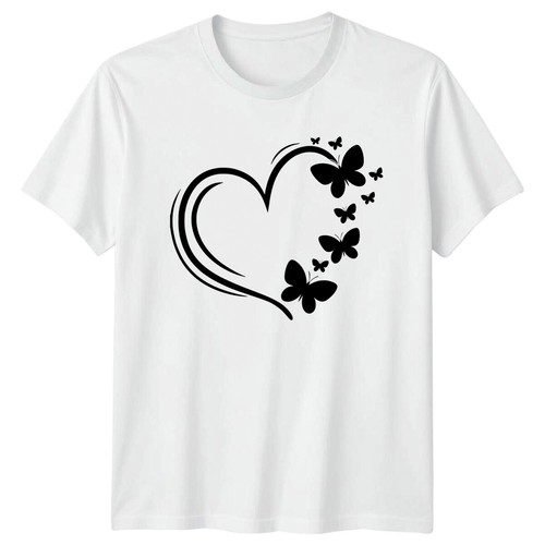 Heart butterfly graphic mens - heart,