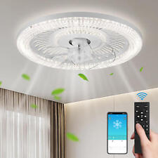6 Speed Large LED Ceiling Fan with Lighting LED Light Adjustable Wind + Remote