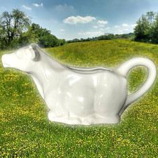 Antique Early 20th Century Staffordshire Cow Creamer Jug Shape 1074P - Excellent