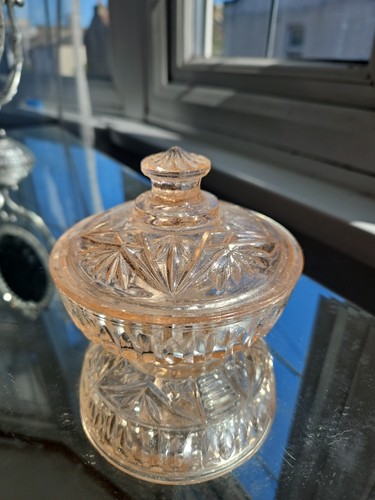 Vintage art deco pink trinket - pink,