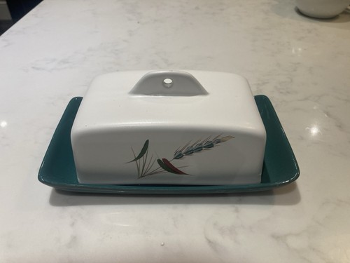 Denby wheatsheaf butter dish - denby,