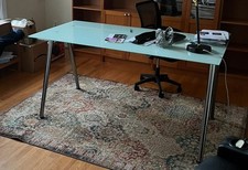 Glass And Metal IKEA Desk