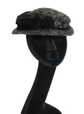 Vintage 1960s Boater - Black