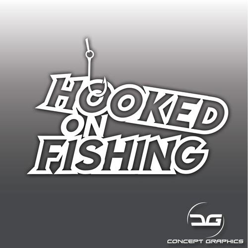 Funny hooked fishing - on,