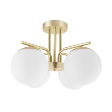 Ceiling Light 4 Way Globe Matt