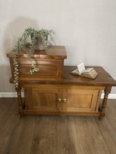 Heavy Oak Hall Seat Telephone
