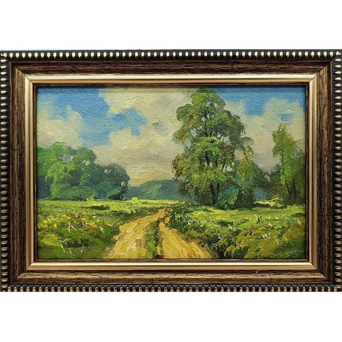 Country road original oil - road,