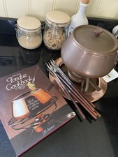 Copper Fondue Set MCM Vintage