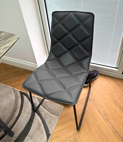 Dwell grey quilted - quilted, faux