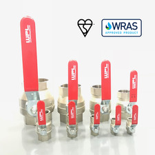 Red lever ball valve female - valve, to