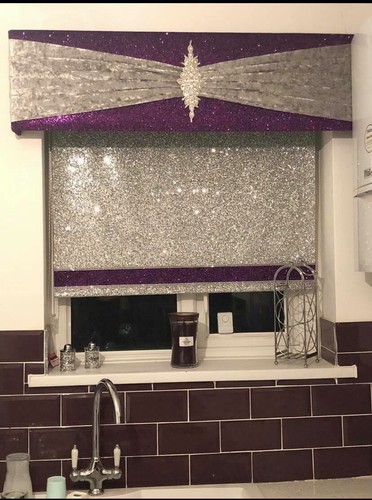 Purple crushed velvet - velvet, with