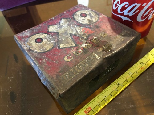 Oxo cubes tin vintage metal - cubes,