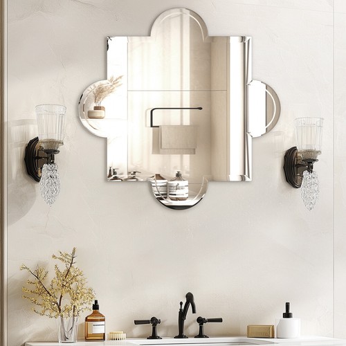 Frameless beveled wall mirror - frameless,