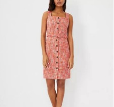 ANN TAYLOR Belted Tweed Sheath