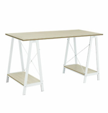 Habitat Trestle Table Office Desk - White ( B Grade )