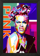 Alecia beth moore Framed Wall Art Poster Canvas Print Picture